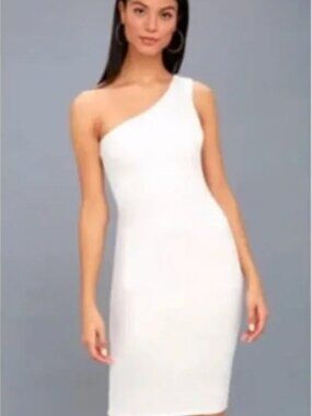 Lulus One Shoulder Bodycon Dress